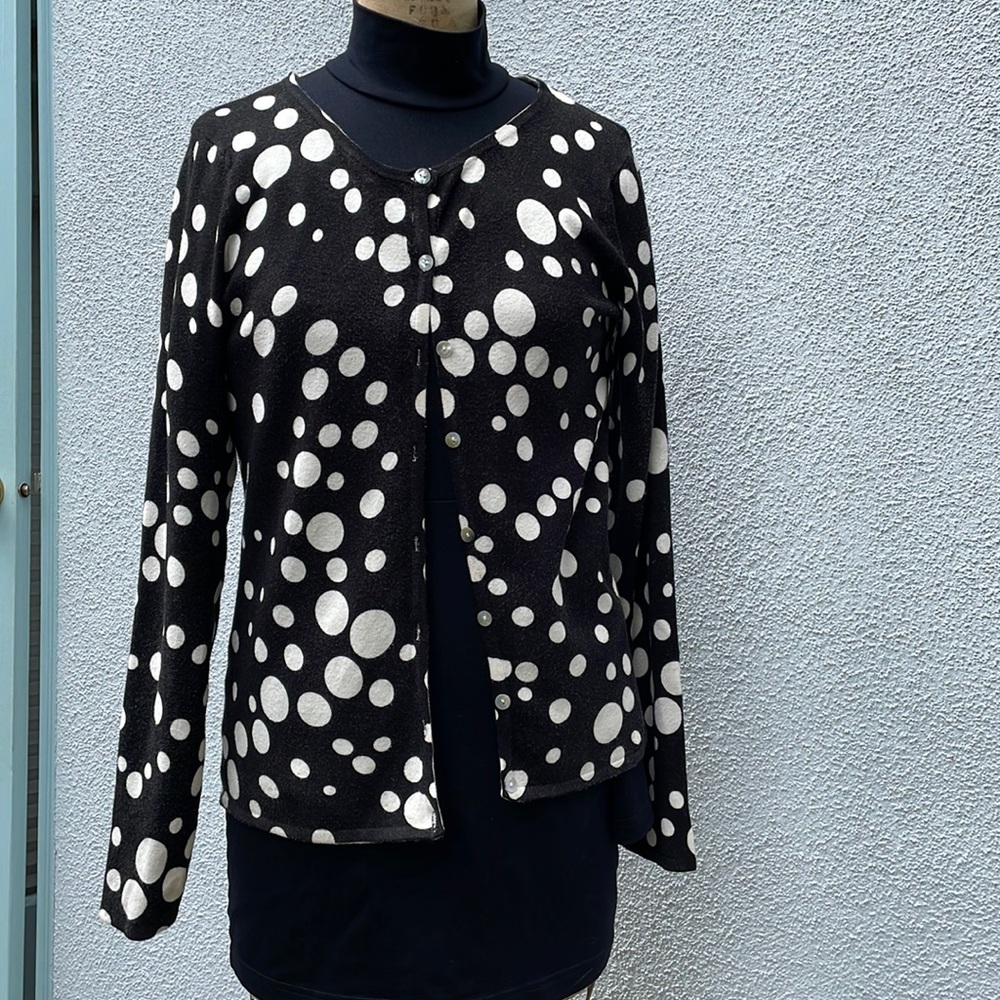 Beautiful sweater by Venue in trending polka dot pattern, soft and warm